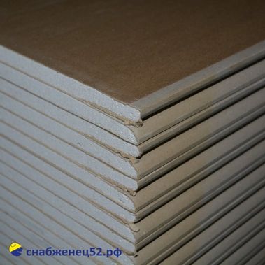 Плита гипсовая Кнауф 12,5мм (1,2*2,5м) (ГСП-А), серый картон